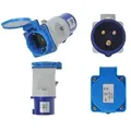 AS CEE Kupplung auf CEE Steckdose Adapter Schuko Stecker 16A 3-polig Wohnwagen AS