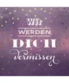 Wir Werden Dich Vermissen: Eintragbuch / Gästebuch zum Abschied · 80 Seiten zu