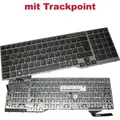 Original Laptop Tastatur QWERTZ für Fujitsu LifeBook ersetzt CP690609-01 CP670825-04 CP629309-03671200484 CP691002-XX / mit Rahmen, mit TrackPoint - Schwarz