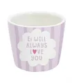Grafik Werkstatt Eierbecher aus Porzellan, Ei will always love you ⌀ 5 cm, H 4 cm, (1-tlg), Porzellan