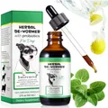 Wurmkur Hund Tropfen 60ml, Kräuterentwurmer mit Probitika, Verbesserung der Verdauung, Immunitätsschub, Anti-Parasiten, Breitband-Hakenwürmer, Sicher, Effektiv, Wurmkur für Hunde