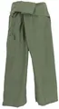 Thai Fischerhose aus fester Baumwolle, Wickelhose, Yogahose, Unigröße - Uni o