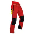 Pfanner 101761/3XL Schnittschutzhose "Ventilation" Größe XXXL in rot/schwarz
