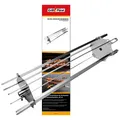 Grillfürst Drehkorb Edelstahl Schaschlikset für Drehspieße - mit 6 Spießen, 60 cm