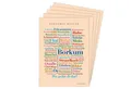 Deine Wörter Grußkarten Borkumer Dialekt Postkartenset, 5 Karten, DIN A6, Souvenir