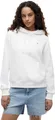 Tommy Jeans Damen Tjw Reg Flag Hoodie Dw0dw19958 Pullover-Kapuzenpulli, White (White), XL EU