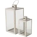 Laterne aus Metall ARANIA, beige, 2er-Set - Beige