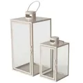 BOLTZE GRUPPE GmbH Kerzenlaterne Laterne aus Metall ARANIA, beige, 2er-Set (Laterne)