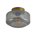 Lindby Deckenlampe Hildur in Alu aus Glas (1 flammig, E27) - Deckenleuchte Lampe Wohnzimmerleuchte
