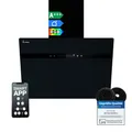 KKT KOLBE  Dunstabzugshaube 60 cm 782 cbm/h Kopffreie Wandhaube Edelstahl schwarzes Glas WLAN RGBW-LED-Beleuchtung SensorTouch Bedienung STYLE6005SMAO
