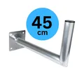 Schwaiger SAT-Halterung 715156, (bis 0 Zoll, Wandabstand 45cm, Durchmesser 48mm, silber)