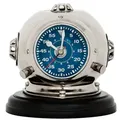 Casa Padrino Designer Uhr Taucherhelm auf Sockel 18 x H. 19 cm - Luxus Tischuhr