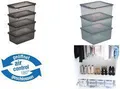 keeeper Aufbewahrungsboxen-Set "bea", 4x 5,6 L, crystal-grey PP, Deckel mit Air-Control-System zur Belüftung der Boxen, - 1 Stück (3001982700000)