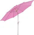 Sonnenschirm N19, Gartenschirm, Ø 3m neigbar Polyester/Alu 5kg - flieder