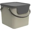 Rotho Müllsystem  Albula , braun , Kunststoff , Maße (cm): B: 39,8 H: 35,8 T: 33.9