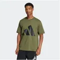adidas Sportswear T-Shirt M BL SJ T klassische Silhouette, mit Rundhalsausschnitt grün S (44/46)