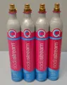 4x Sodastream CO2 Zylinder 60L Quick Connect Kohlensäure Leer
