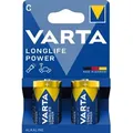 Varta - Longlife Power C Lr14 Alkali-mangan Batterie 1,5v 2 Stück - Hochleistungsbatterien Für Audio-geräte, Spielzeug, Taschenlampen