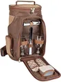 BRUBAKER Kühltasche für 2 Flaschen Wein und Champagner bis 1,5 l, gepolsterte Weinkühltasche - Picknicktasche isoliert, Thermotasche - tragbar mit Henkel