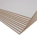 MDF Platten 60x40cm  10 x MDFPlatten 3 mm einseitig weiß lackiert | präzise Z...