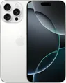 Apple iPhone 16 Pro Max 256GB Titan Weiß inkl. Schutzglas & Silikon Case