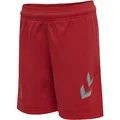 hummel Sporthose hmlLEAD Poly Shorts (Mesh-Stoff, ohne Seitentaschen) Kurz rot Kinder, Größe: 176