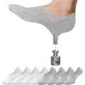 Sneaker Socken Damen Unisex 8 Paar No Show Schwarz Weiß Grau Größe 35-46
