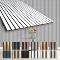 HEXIM Akustikpaneele AP11 - White 278x60cm Wandpaneele Holz Lamellenwand