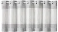 Gerster Scheibengardine Sander (1 St), Ösen, halbtransparent, HxB: 50x140, mit modernem Streifen Design