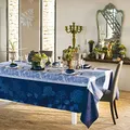 Garnier Thiebaut 41517 Tischdecke Hortensias Bleu Coton Bio 175X175 Cm 100% Baumwolle Gs