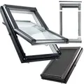 Wellker Komplett-Set Dachfenster R49 3-fach Verglasung mit Hitzeschutz ZAR, made by Roto, 54x78 cm (5/7)