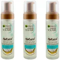Garnier NATURAL BRONZER Selbstbräunungs Mousse 3 x 200ml - mit Kokos-Wasser