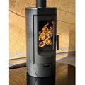 Design-Gusskaminofen Plamen Tara, raumluftunabhängig - 6kW - Schwarz