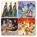 Museums & Galleries Weihnachtskarten für Wohltätigkeitsorganisationen – Following The Star Religiöse Designs – umweltfreundlich und recycelbar – Packung mit 20 Karten