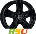4x MAK Stone 5 gloss black 6.5x16" ET60 LK5 160 ML 65.1 Alufelgen 16 Zoll