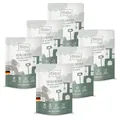 MjAMjAM - Premium Nassfutter für Katzen - Quetschie - vorzügliches Kalb & Truthahn an feinen Möhrchen, 6er Pack (6 x 300 g), getreidefrei mit extra viel Fleisch