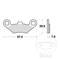 Beläge Bremse Scoot Sinter TRW MCB874SRM Peugeot 400 Metropole 2013-2016