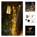 Solar Gießkanne Lichter Gartendeko Lichterketten Außen Wasserdicht Duschlicht