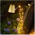 Solar Gießkanne Lichter Gartendeko Lichterketten Außen Wasserdicht Duschlicht