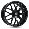 1x MAM WHEELS MAM GT1 matt black lip polished 7.5Jx17 5x100 ET45