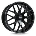 4x MAM GT1 matt black lip polish 7.5x17 ET45 - LK5/100 ML66.6 Felge Alu
