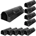 10x Köderstation Ratten Set Köderbox Rohr Garten Mausfalle Mäuse Rattenköderbox Box Rattenköderstation Rattenfalle Kinder- Haustiersicher Koederbox Petigi