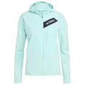 adidas Terrex - Women's Terrex Techrock CW+ Wind Hooded - Fleecejacke Gr L grau