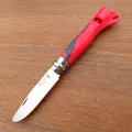 OPINEL Outdoor Junior Messer - rot Kindermesser - Schnitzmesser - Signalpfeife