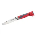 Opinel Kindermesser, No 07, OUTDOOR JUNIOR, 10 cm, rot
