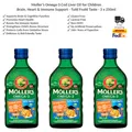 Möller’s Norwegisches Fischöl mit Tutti-Frutti-Geschmack Omega-3 DHA EPA 3x250ml