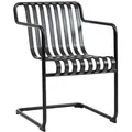 Hay Palissade Cantilever Dining Outdoor Armlehnenstuhl Anthracite
