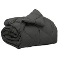 vidaXL Ganzjahresbettdecke Anthrazit 135 x 220 cm Mikrofaser