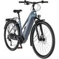 FISCHER E-Bike Trekking VIATOR 6.8I ULTIMATE T, Rahmenhöhe 50 cm, Akku 711 Wh, Mittelmotor, Kettenschlatung - Blau