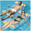 Luftmatratze Pool Wasserh ngematte Badeinsel Schwimmmatte Aufblasbar
